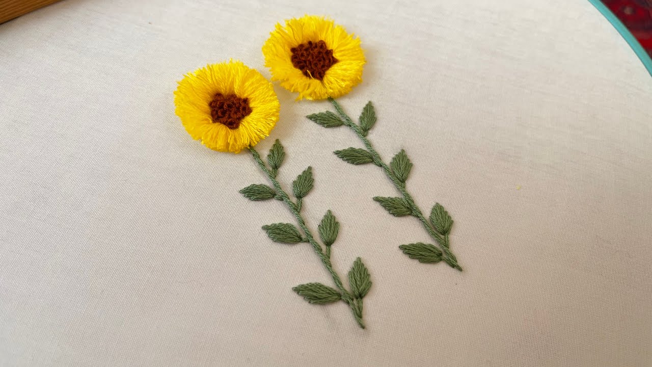 Beautiful flower embroidery|#embroidery |hand embroidery design
