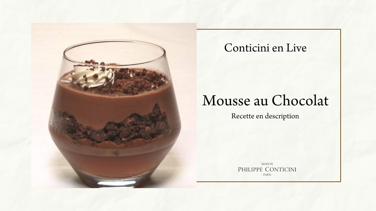 Mousse au Chocolat | Conticini en Live