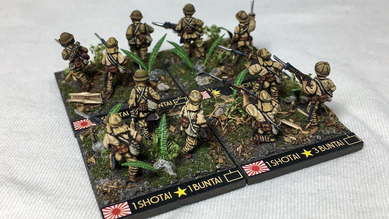 Japanese Infantry Painting Tutorial (15mm Peter Pig & Eureka figures. Crossfire bases)