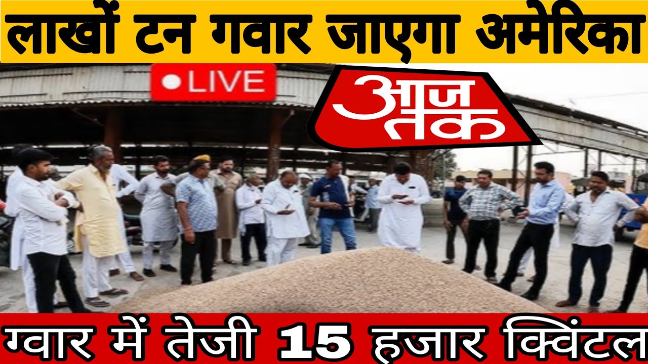 मंडी में ग्वार ₹15,000? | Guar Gum Price Skyrocketing: Global Demand & Export Update