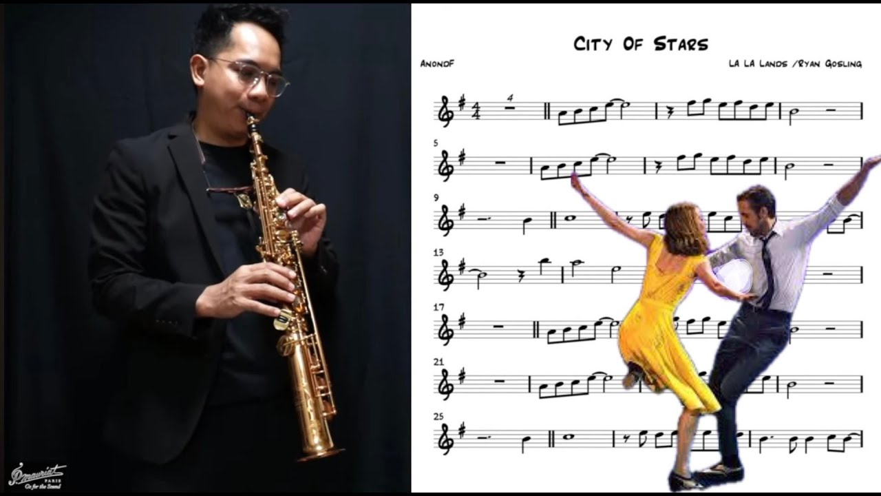 City of stars (La La Land) transcription for saxophone