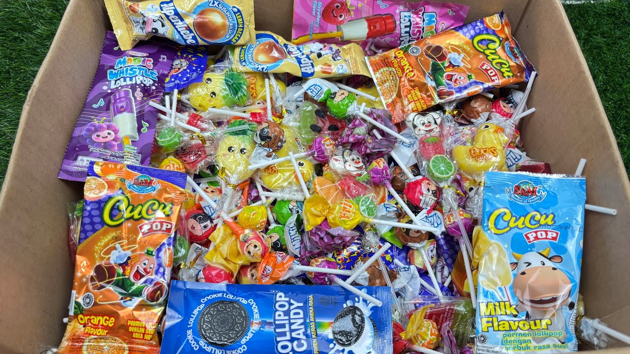 Unpacking A Lot Of Lollipop With Defferent Flavour And Put Into The Box ASMR