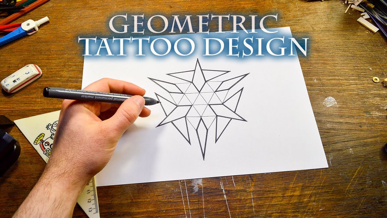 Geometric Drawing - Geometric TATTOO Design Pattern
