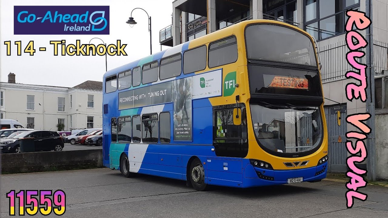 *Route Visual* Go Ahead Ride #40: Wright Gemini 3 B5TL 11559, Route: 114 Towards: Ticknock