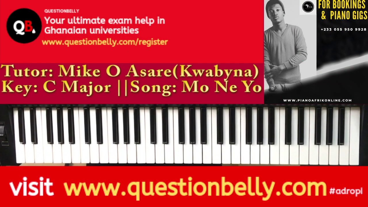 Diana Hamilton MO NE YO (Well Done) Official Piano Tutorial Video By Pianoafrik