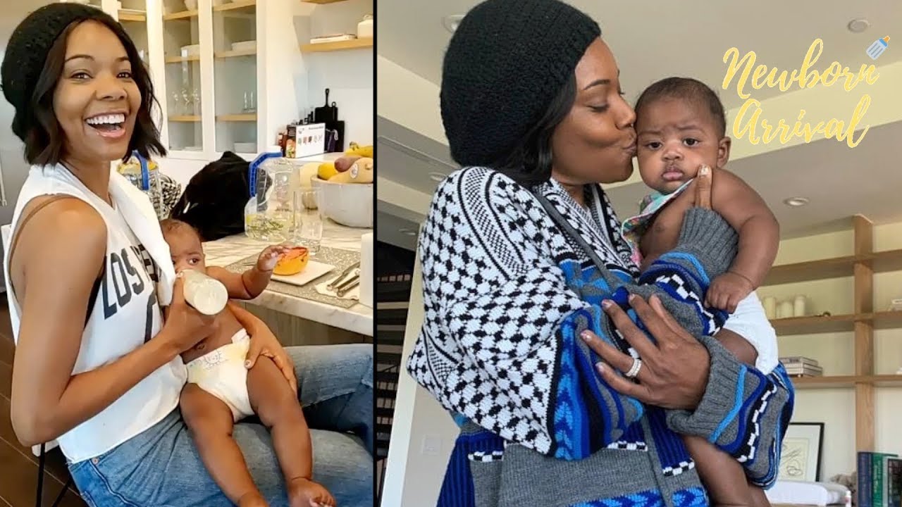 Gabrielle Union Learns To Feed Baby Kaavia Solids For The 1st Time!  🥑
