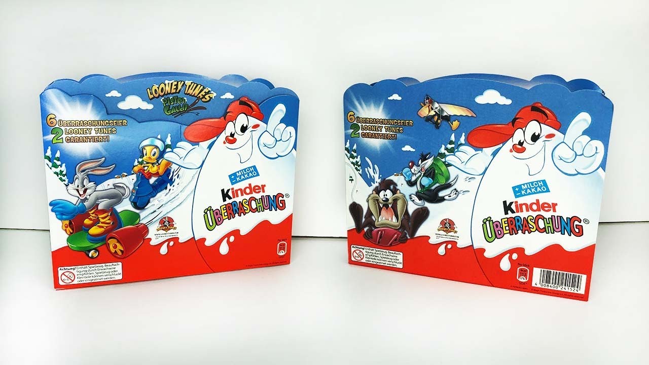 Луни Тюнз Киндер Сюрприз Распаковка старых коллекций Kinder Überraschung Looney Tunes