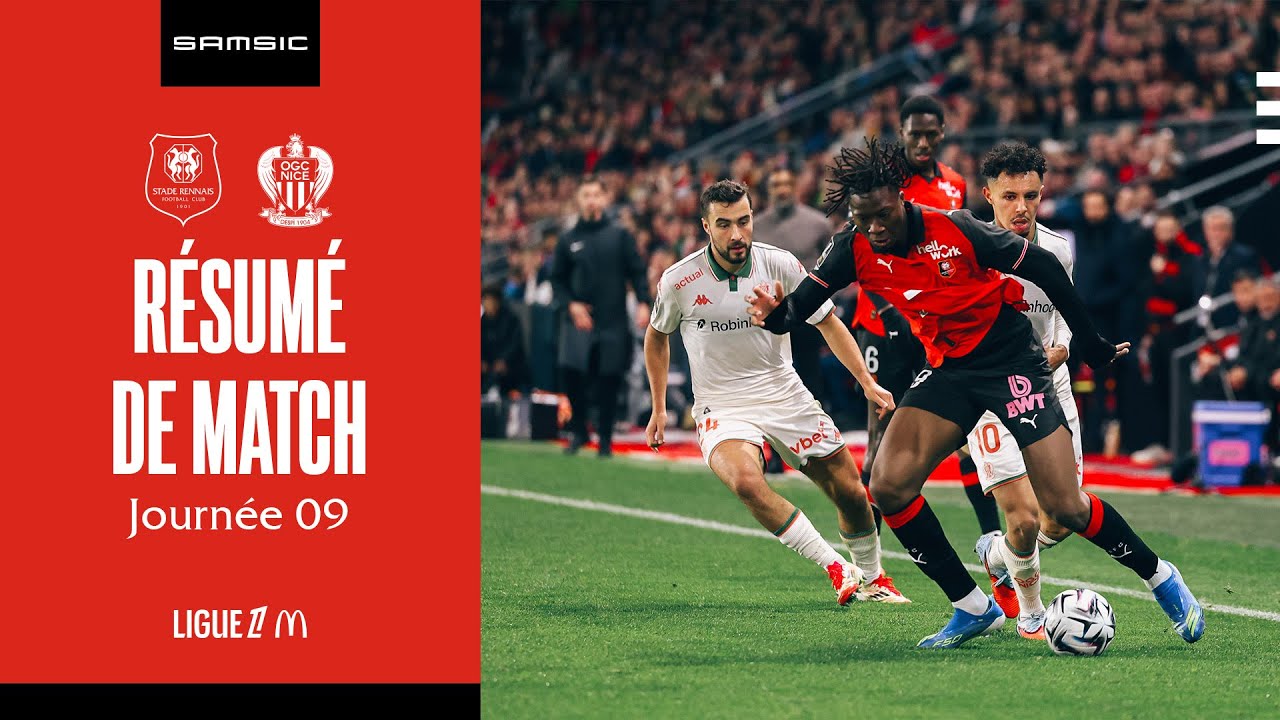J9 |  Les Rouge et Noir s'inclinent face &agrave; Nice (1-2)