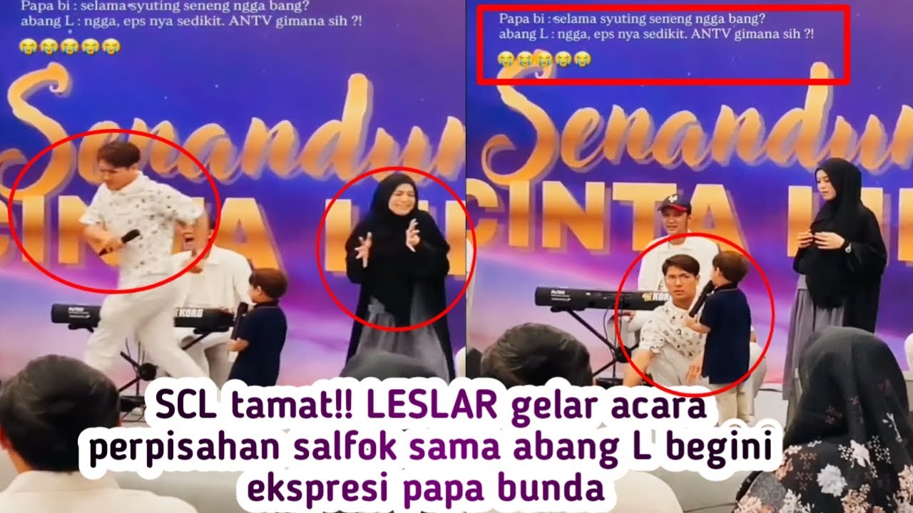 SCL TAMAT!! LESLAR GELAR ACARA PERPISAHAN SALFOK SAMA JAWABAN ABANG L BEGINI EKSPRESI LESLAR
