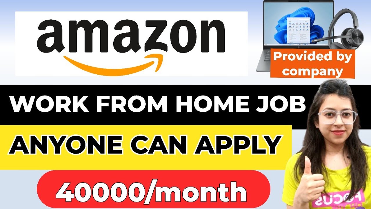 🔥Amazon Work From Home Job 2025 | Laptop, Wifi Provided| Online Job At Home | Fresher