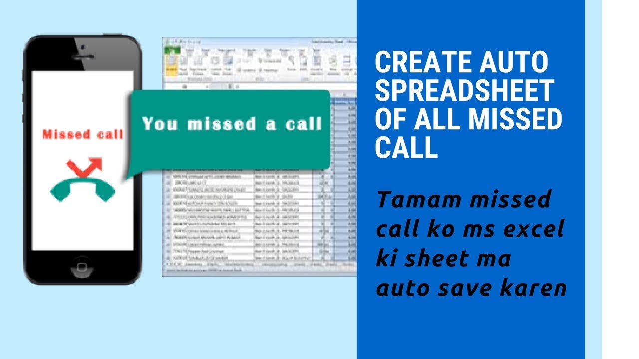 How to Create Missed Call log in spreadsheet Automatically