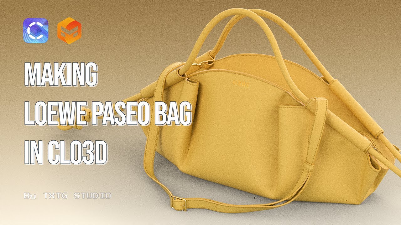 Making Loewe Paseo Bag - Clo3d, Marvelous Designer