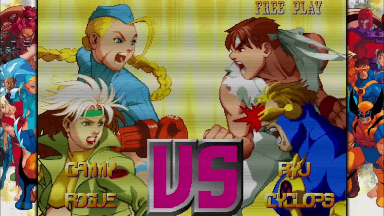 X-Men vs Street Fighter Cammy Rogue