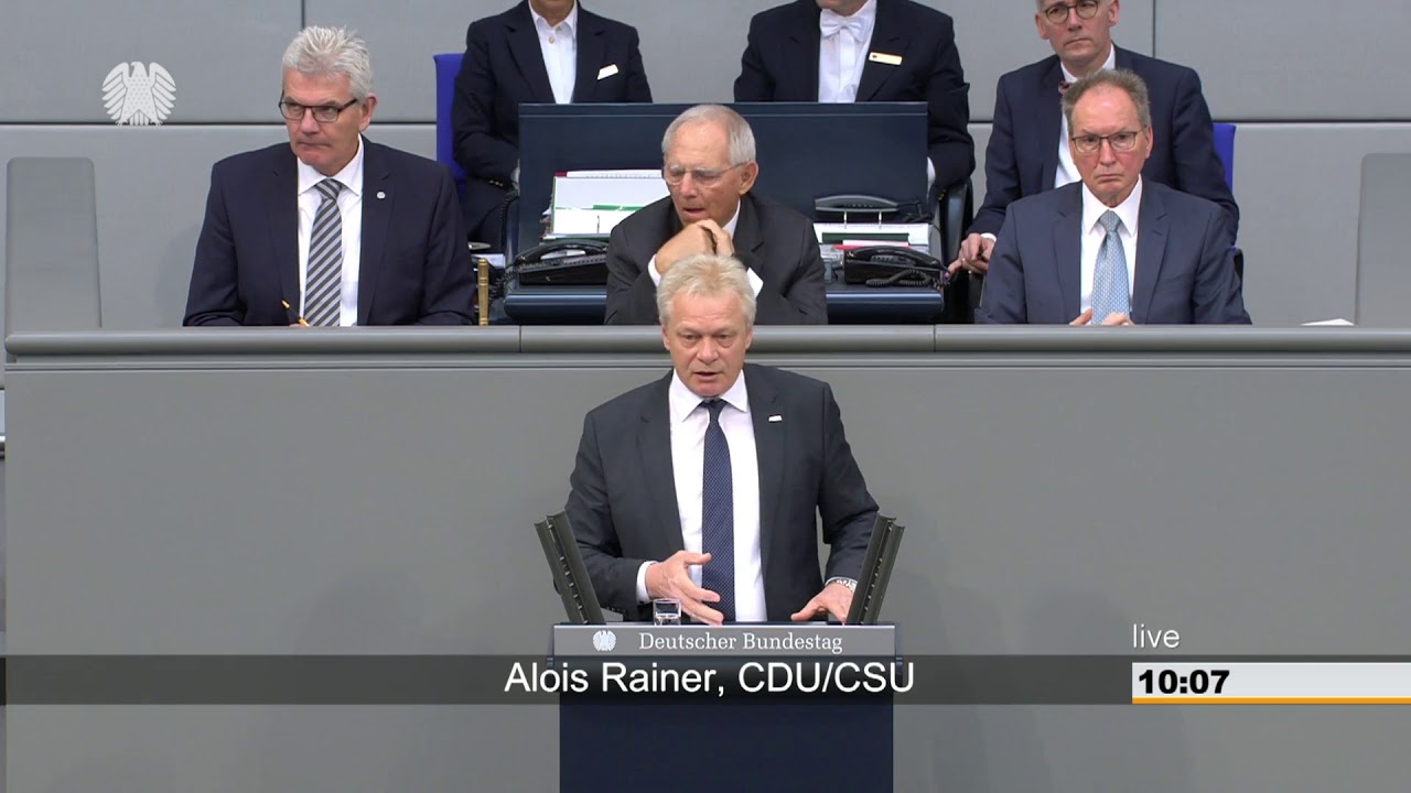 Alois Rainer: Illegale Beschäftigung u. Sozialleistungsmissbrauch [Bundestag 04.04.2019]