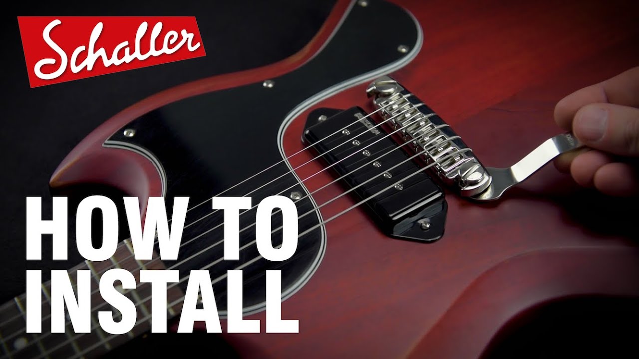 Installing a Schaller Signum adjustable wraparound locking bridge