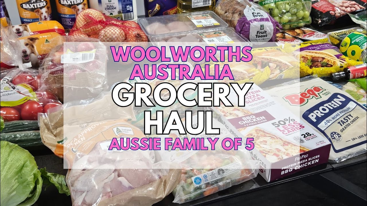 Австралийская семья из 5 человек | Еженедельная закупка продуктов | Woolworths Australia