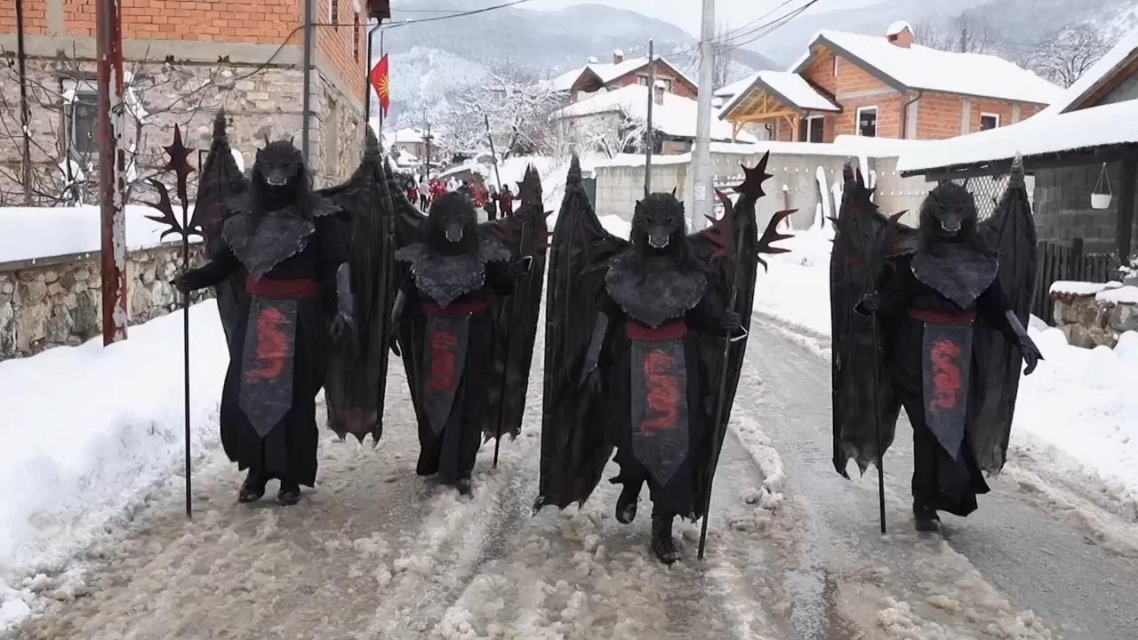 Masked winter festival brings joy to snowy North Macedonia village