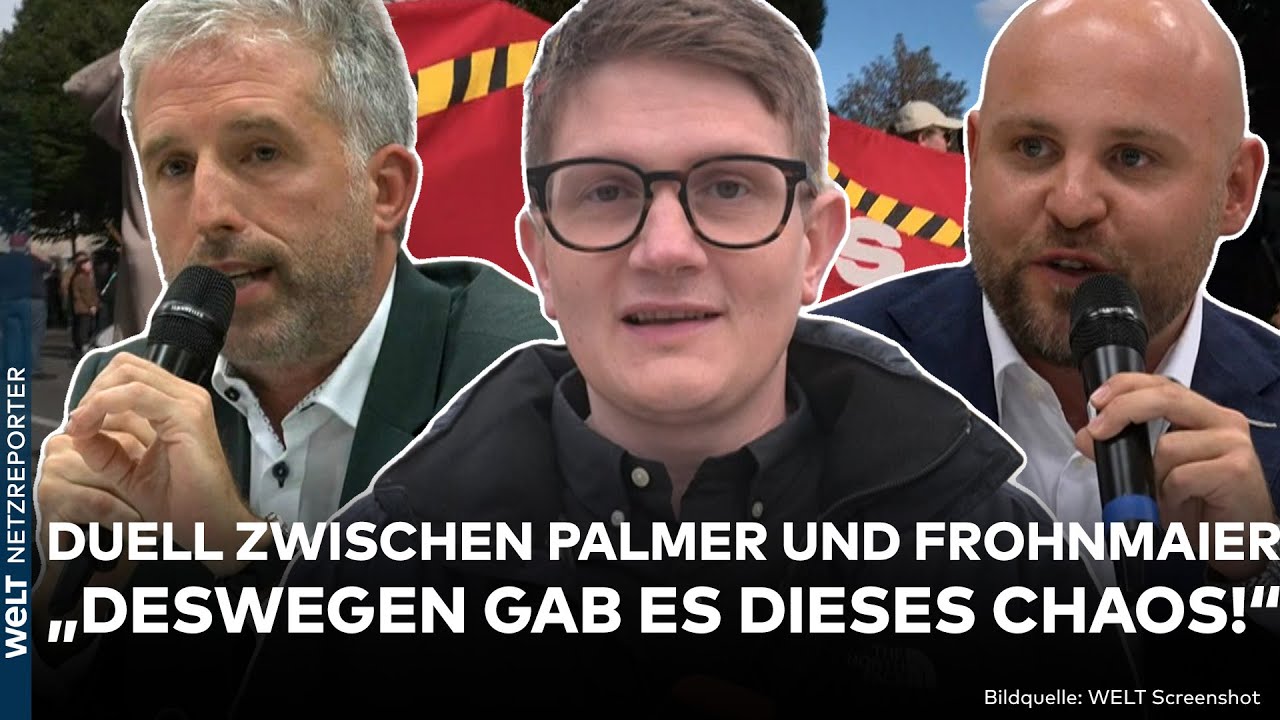 TÜBINGEN: Palmer vs. Frohnmaier! Chaos! Jubel für AfD! Heftige Stimmung beim Streitgespräch