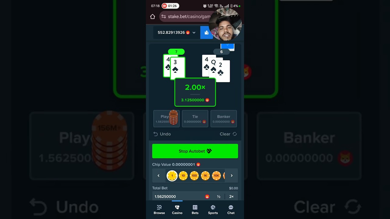 Baccarat new trick low balance strategies never lose on stake orginals