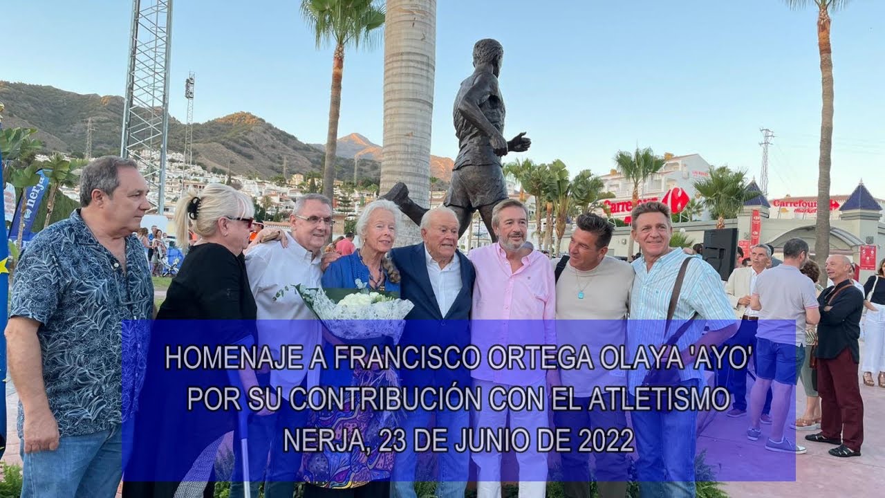 HOMENAJE A FRANCISCO ORTEGA 'AYO' EN NERJA CON LA PRESENCIA DE JUANJO ARTERO Y MIGUEL JOVEN.