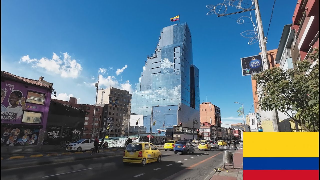 BOGOTA Carrera 7 Avenida Chile Walking Tour 4K 🇨🇴 | OFIBO English