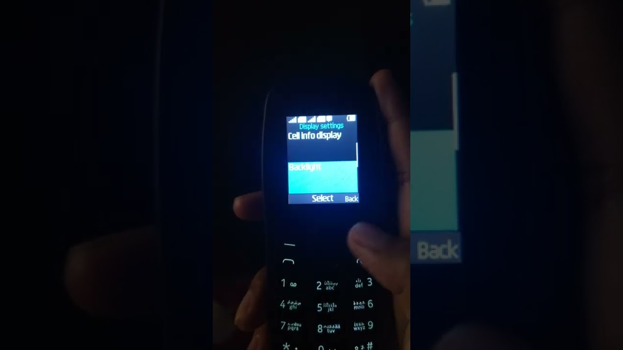 Nokia 105 (2022) Backlight Settings