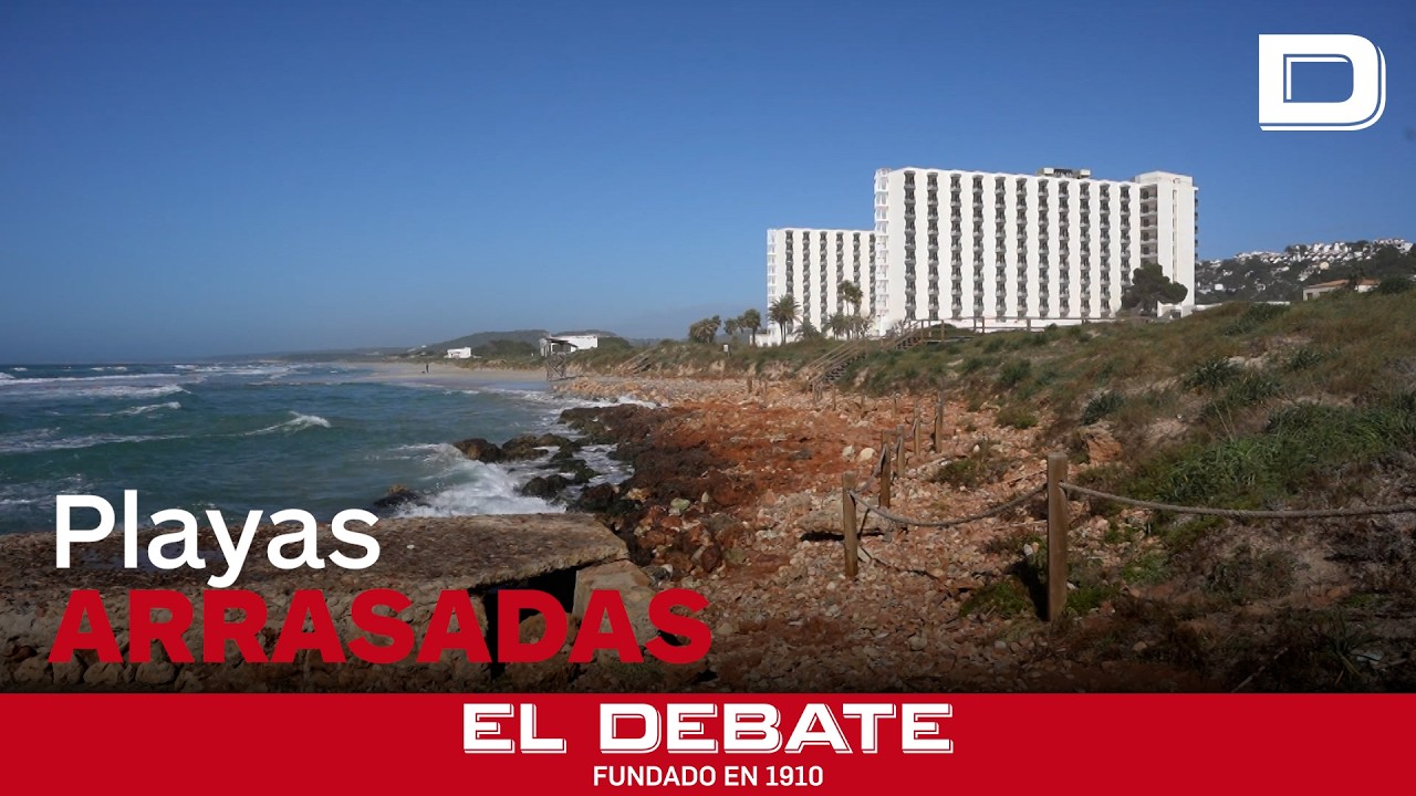 Los temporales arrasan las playas más conocidas de Menorca y reducen su arena