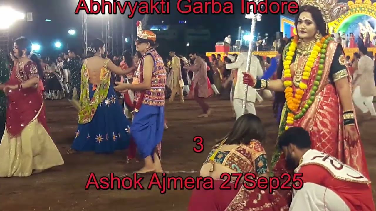 Abhivyakti Garba Indore 2025 | 27Sep2025 (3) Biggest Garba Event in Indore | Navratri Celebration