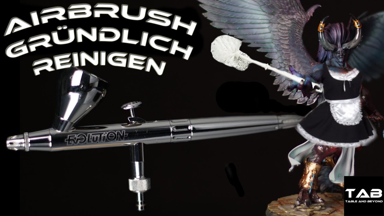 Airbrush gründlich reinigen - Tutorial - Harder & Steenbeck - Wie reinige ich meine Airbrush - Tab