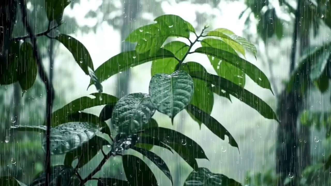 Relaxing Rain Sounds for Sleep | Heavy Rain No Thunder in the Forest