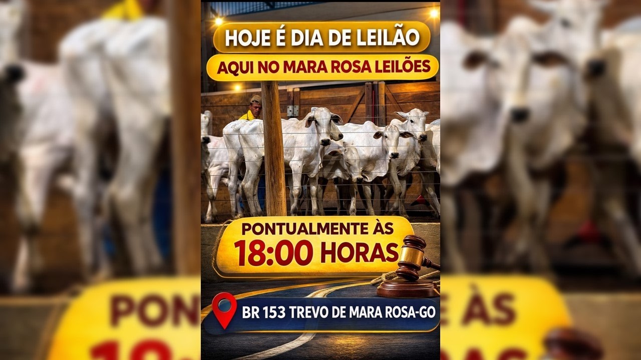 MARA ROSA LEILÕES - GOIÁS - LEILÃO DE GADO DE CORTE 10/03/2026