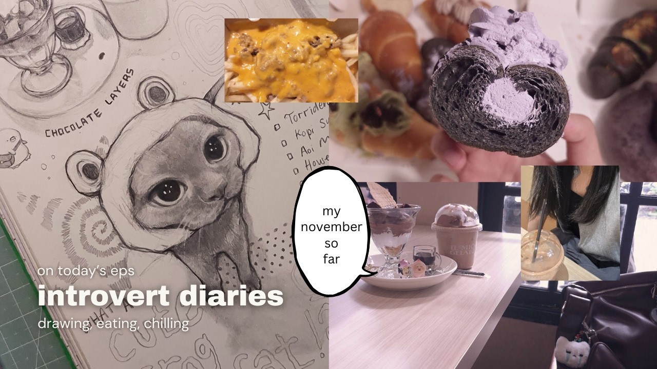 introvert diaries: november so far and pencil drawing asmr