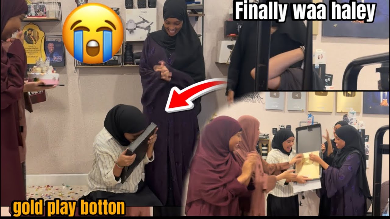SURPRISE QURUX BADAN AYAY II SAMEEYEN WAAN AMINI WAAYAY INAN GACANTA KU HAYO HADYADA YOUTUBE😭