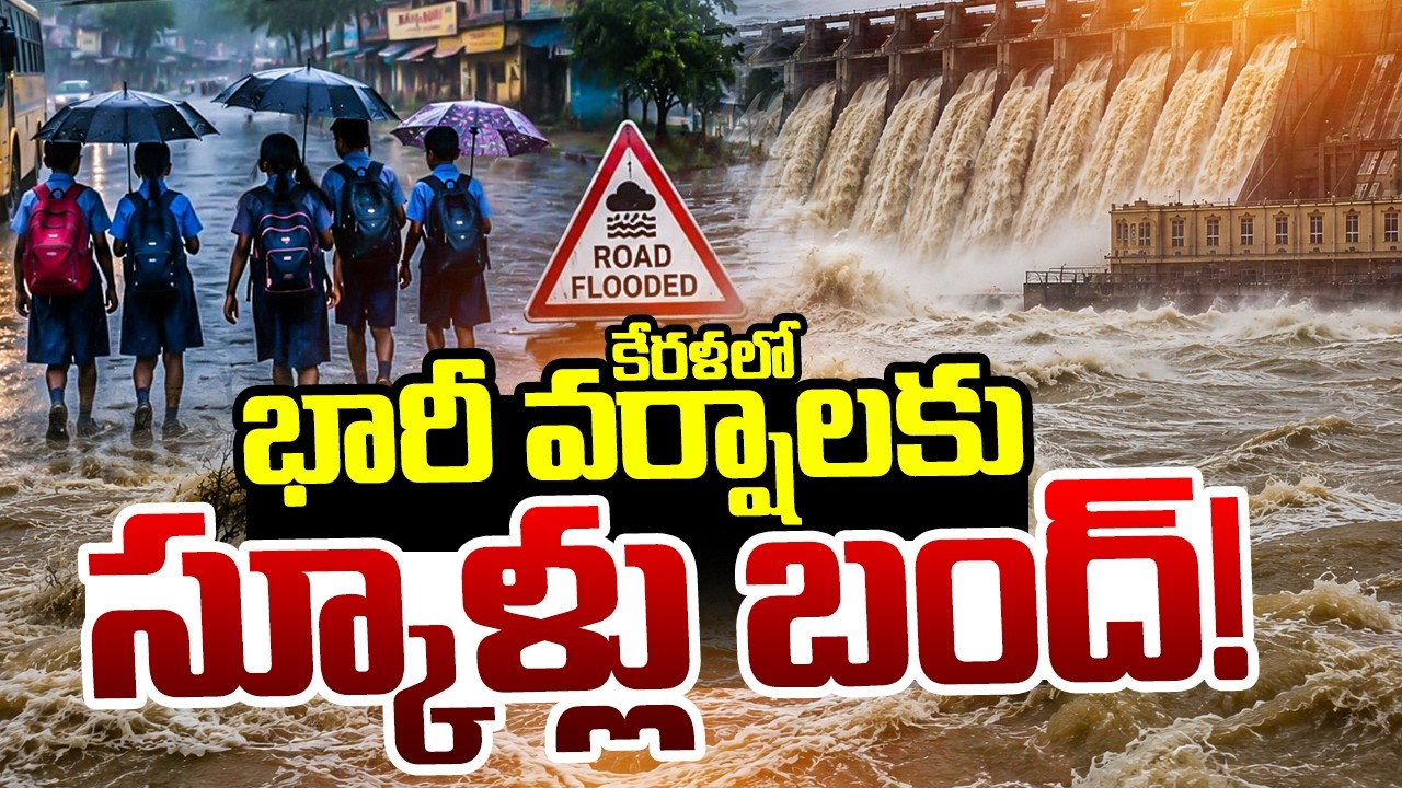 కేరళలో భారీ వర్షాలు స్కూళ్లు బంద్! | Kerala School Holidays | Kerala Heavy Rains | SumanTV Deepika