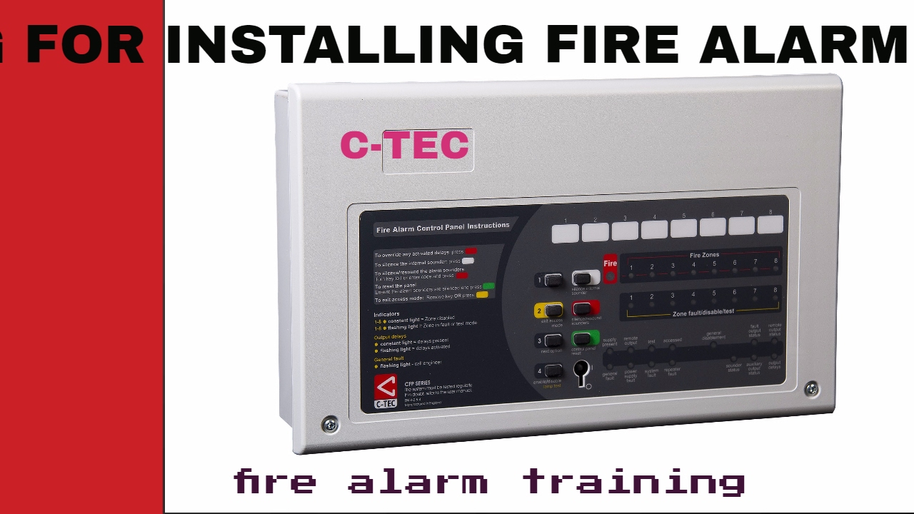 How install a fire alarm panel and other functions on a CFP fire alarm panel  with ENGLISH  SUBTITLE