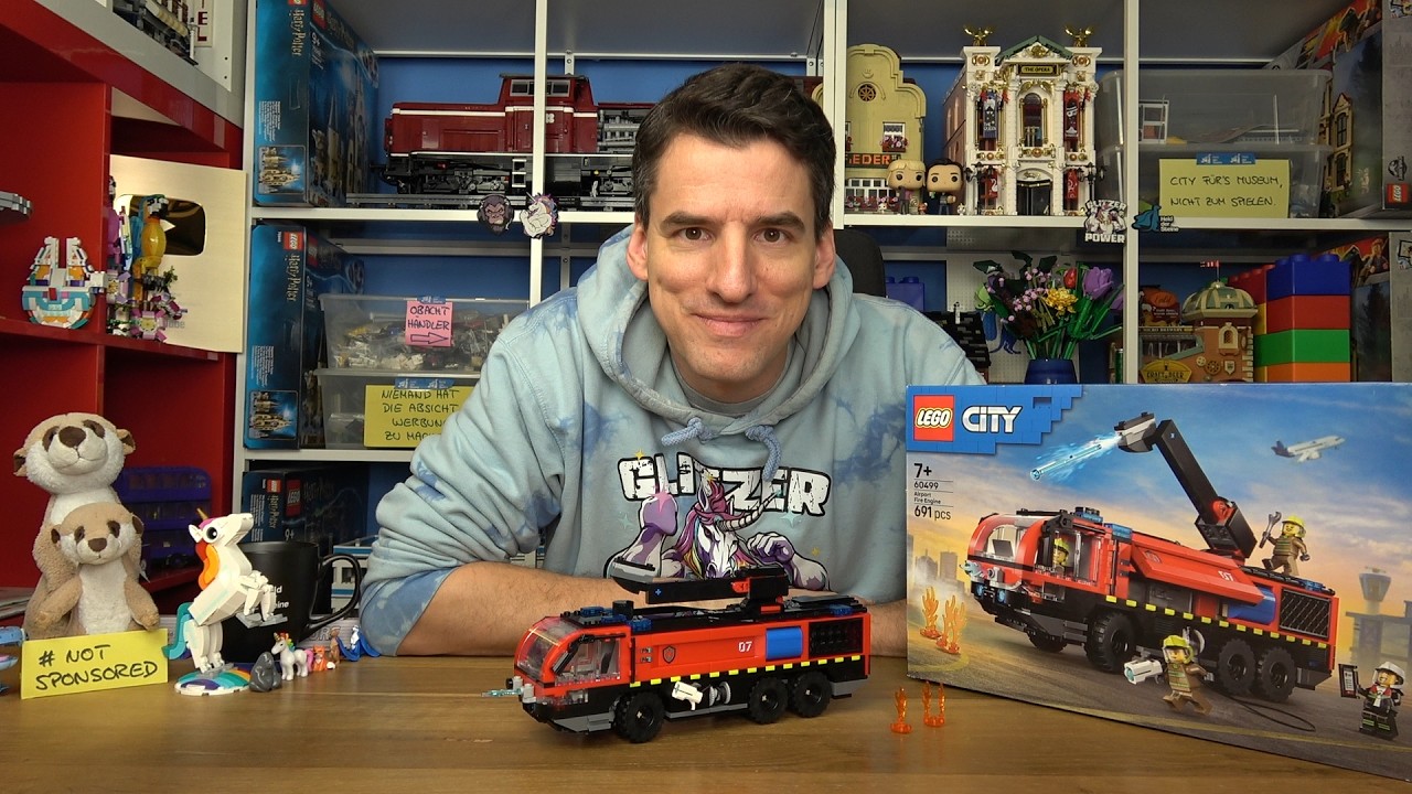 Nur für die Vitrine oder den Safe: LEGO® City 60499 Flughafenlöschfahrzeug