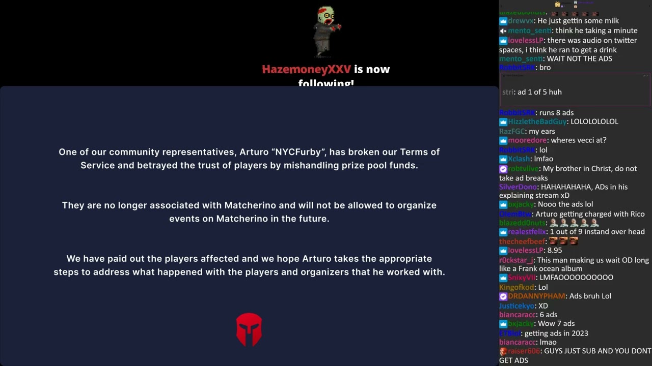 Arturo NYCFURBY Sanchez RESPONSE about MATCHERINO -- PART 2 PINNED IN COMMENTS!!