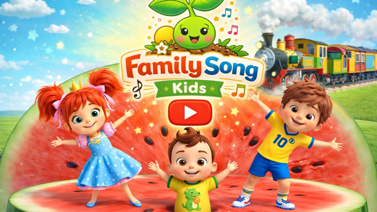 🚂 Train Song for Kids | Fun Dance Party & Nursery Rhymes