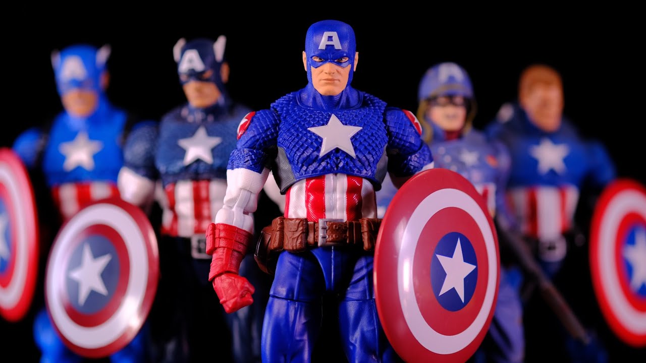 Обзор Marvel Legends Ultimates Captain America! Лучшая кепка от Hasbros?!? Сцена после титров (мод?)