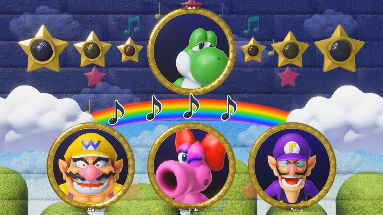 Mario Party Superstar Minigames Wario vs Birdo vs Yoshi vs Waluigi
