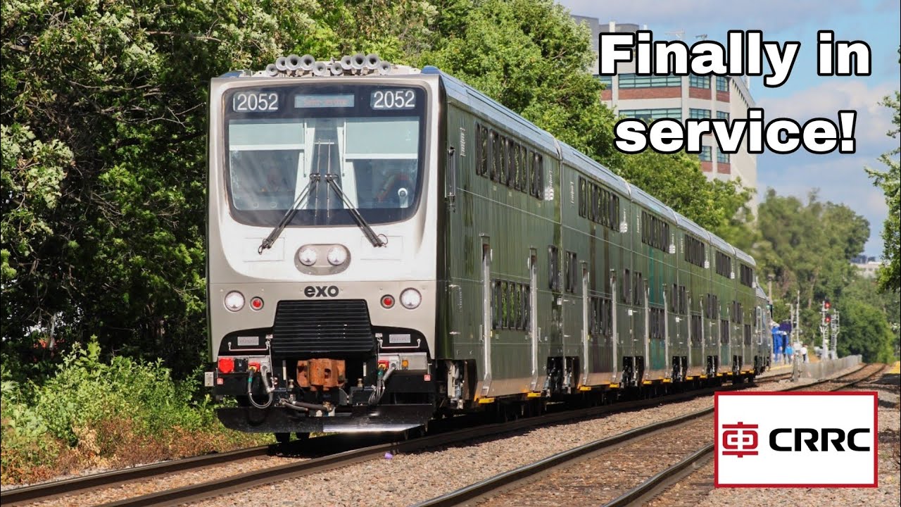EXO's CRRC cars are finally in service! | Railfanning along Exo's Saint-Jérôme line!
