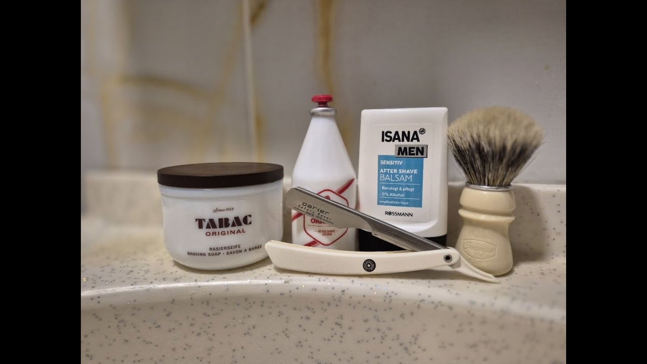 Parker PTW Jiletli Ustura, Semogue Owners Club Mistura, Tabac Sabun ile Geleneksel Tıraş