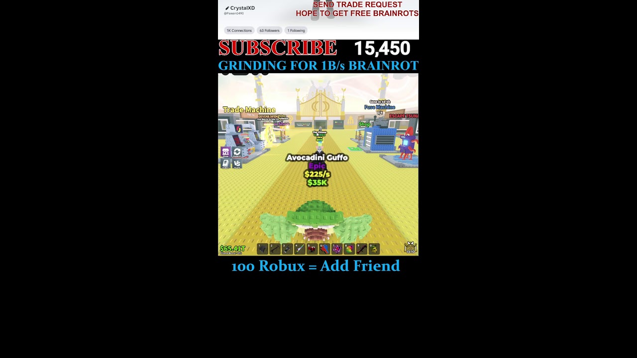 Trading To Get 1B/s Brainrot | Can I get OP Brainrots From Subscriber | Steal & Trade