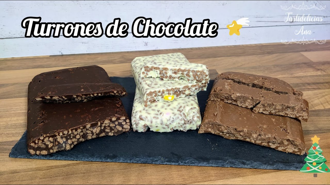 Cómo Hacer TURRÓN DE CHOCOLATE,  el Turrón más FÁCIL Y RÁPIDO