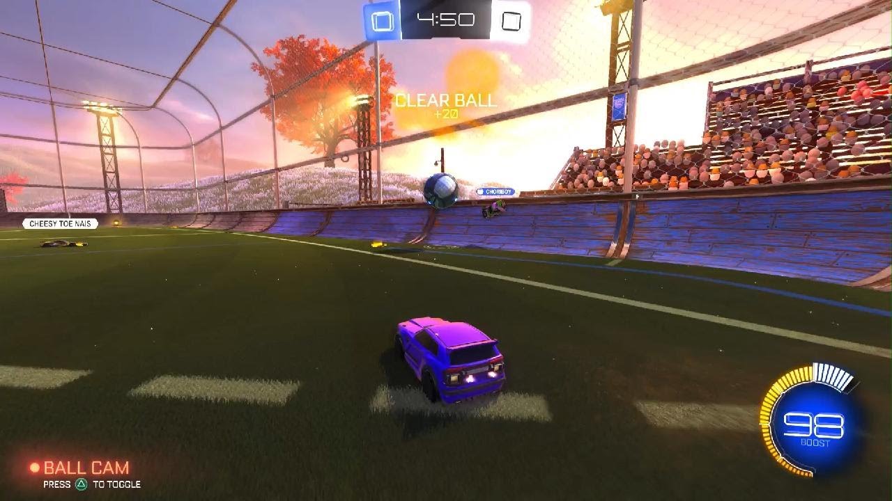 Hitting plat in rocket League