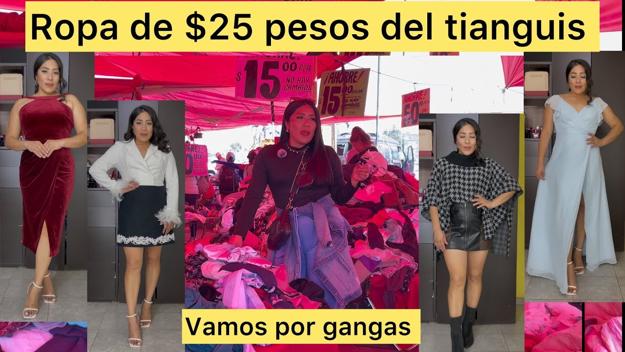 Ropa de $25 pesos del Tianguis ✅ encontré las mejores gangas 😱