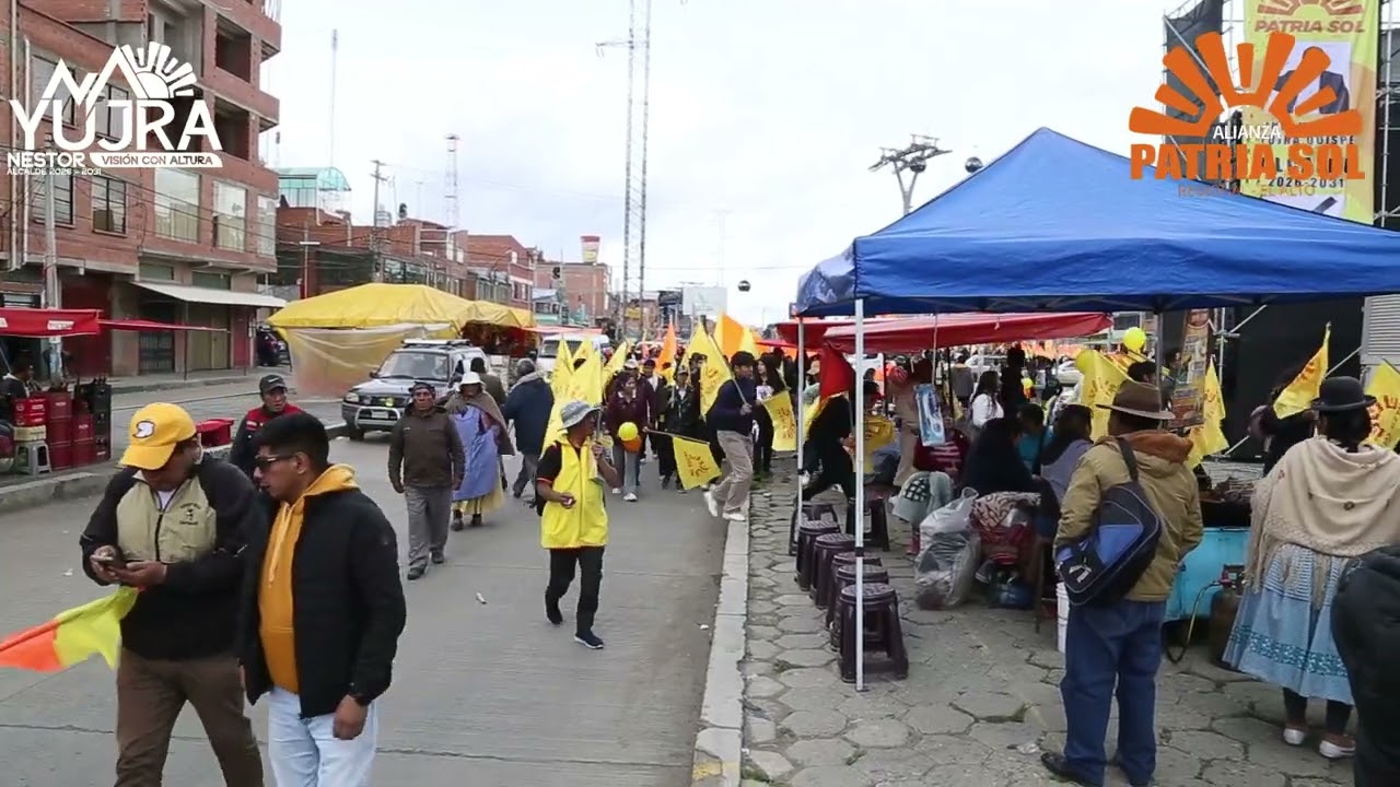 Multitudinaria Participación en la Proclamación del 7 de febrero del Ing. Néstor YUJRA.