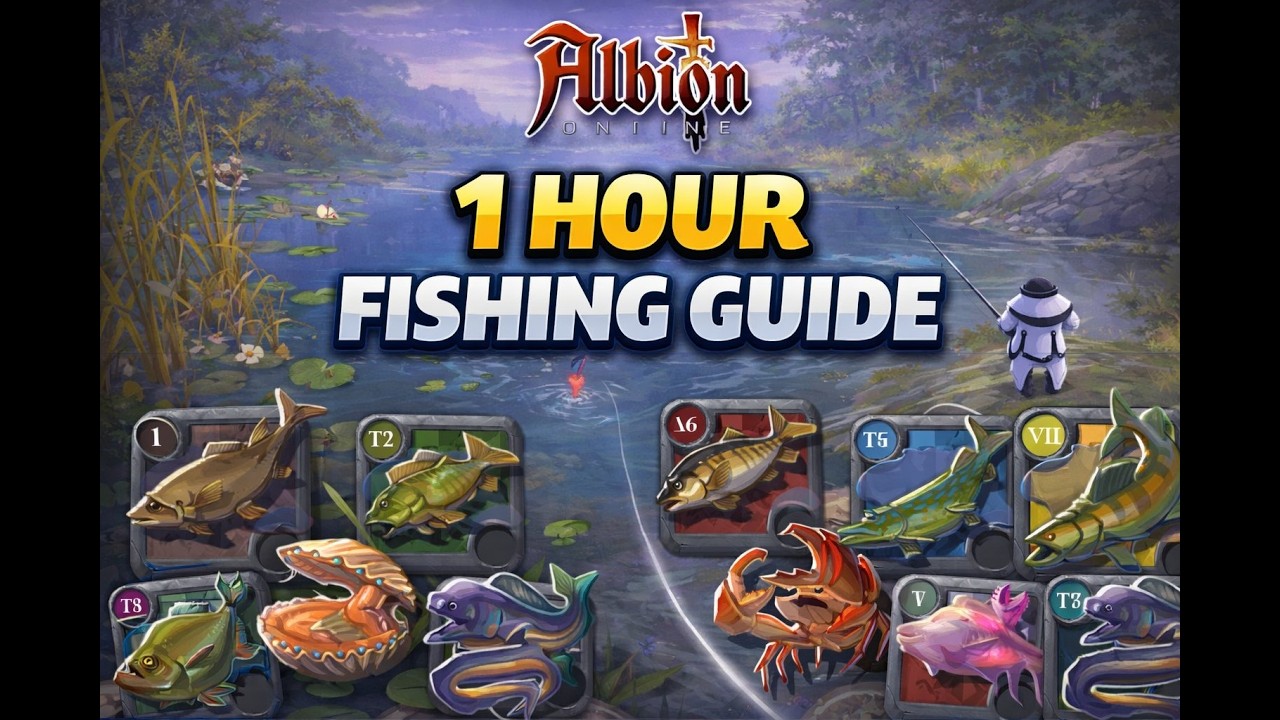 Albion Online Fishing Guide 2026 | 1 Hour Blue & Yellow Zone Silver  (Raw vs Crafted Profit)#albion