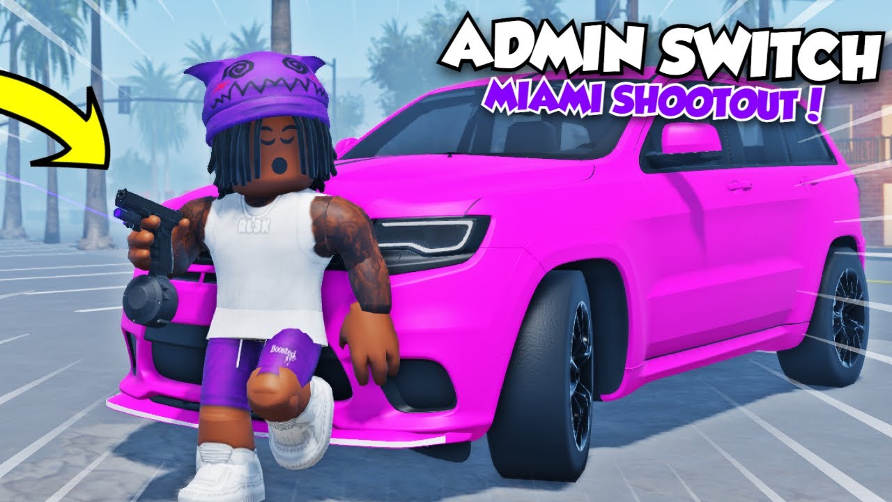 I GOT THE NEW 500 ROUND GLOCK SWITCH IN THIS NEW MIAMI ROBLOX HOOD GAME!