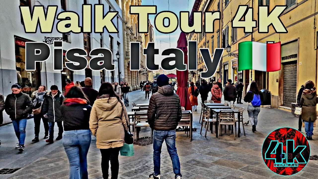 Pisa Italy Walk Tour 4K 60 fps UHD 2025 🇮🇹